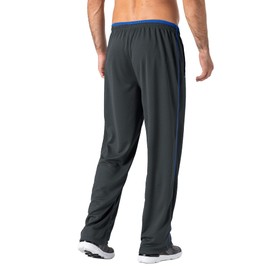 MAGNIVIT Men's Pants Elastic Waistband Polyester Warm Up Athletic Pant Dark Grey/Blue