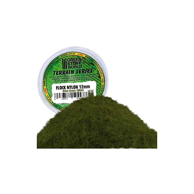 Electrostatic Grass Olive Green 12mm