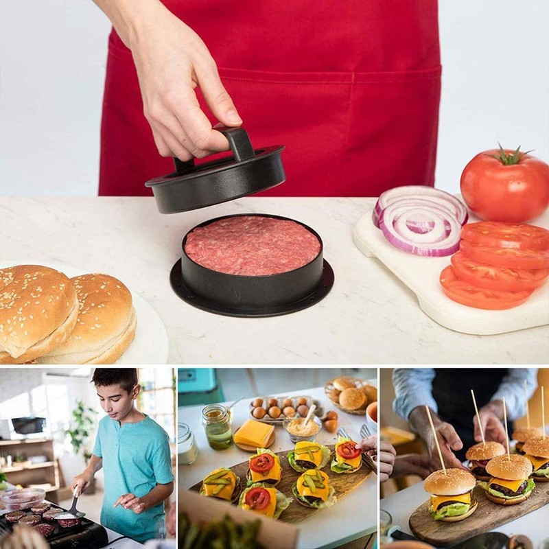 TopHomer 3 in 1 Burger Press Hamburger Maker, Non Stick