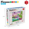 PicassoTiles 20 pcs Magnetic Cube Puzzle 6-in-1 Dinosaur Theme Pattern