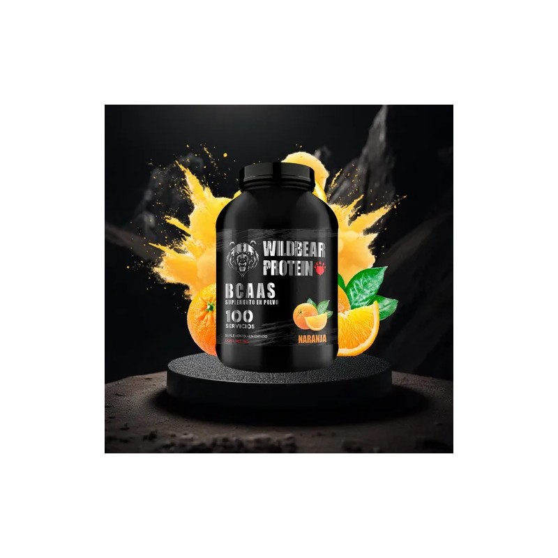 Aminoácidos Pre Entreno Bcaas Wild Beard 1kg Sabores 100serv