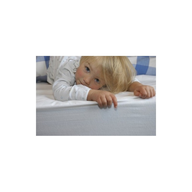Hippychick Cotton Fitted Mattress Protector, 100 Percent Waterproof, Anti Allergy,