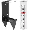 AQKILO Rain Gauge Outdoor with Bracket, 7 Inch Easy-Read Removable