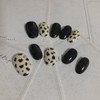 Black leopard handmade nail tips / 블랙호피 수제네일팁