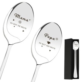 Mum and Dad Gifts for Dad Mum Gift Valentine's Day for Parents 2 Coffee Spoons Mum Dad Birthday Gift Mum Dad Gift Parents Best Dad Best Mum Easter Gifts