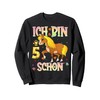 5 Geburtstag Pferd Geschenk Pferdemädchen süß 5 Jahre alt Sweatshirt