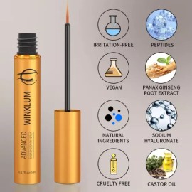 Win.xlum Suero prémium para el crecimiento de pestañas, sin irritación, 1 onzas