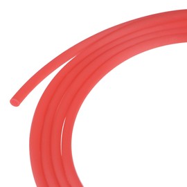 MECCANIXITY Caucho Cordón 11 Yardas 2mm Diámetro 1,5mm Agujero Rojo Hueco Tubería para Bricolaje Artesanía Fabricación