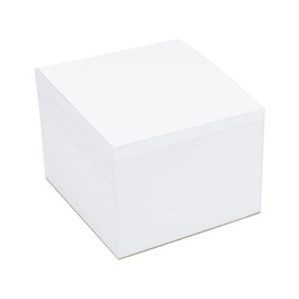 Hygloss Note Paper Cube - 3" Square Non-Sticky Memo Pad - 500 Sheets in White Color - Note Cubes - Perfect for Office & School Supplies - Not Sticky