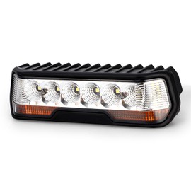 KAWELL 30W Fog Lamp, LED Driving Light, IP68 Waterproof, Work Light, Rectangular Offroad, Driving Light, Amber DRL Light, Auxiliary Light, 10V, 30V, IP68 Waterproof, Set of 1, Wide Angle, Light Source