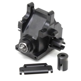 Gearbox Bulkhead Aluminium 7075 Diff Set 43T Input Gear 10T Input Shaft Cup #45 Steel for Arrma 6S Kraton Outcast Typhon Talion Infraction Felony Mojave Upgrade Parts (Black)