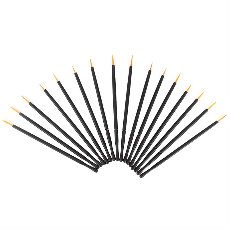 Makeup Brush Eyeliner, Pack of 100 Disposable Eye Sticks, Fine