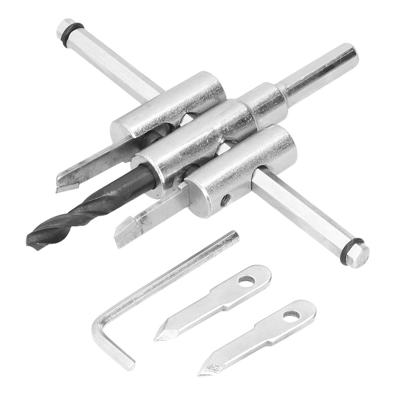 Adjustable Circle Hole Cutter Round Cutting Boring Bit Woodworking Drill