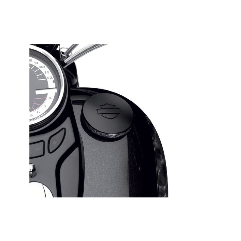 Harley Davidson 61100126A Diamond Black Collection Fuel Cap