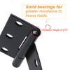 2 Pcs Heavy Duty T Hinges with Mounting Screw, 8