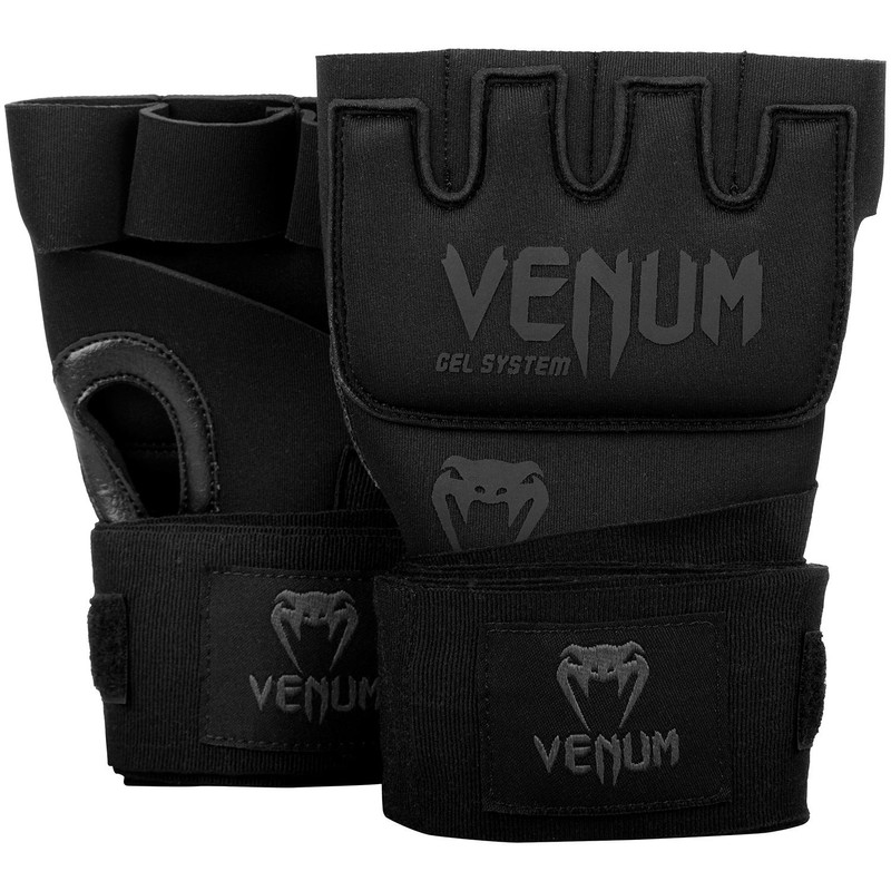 Venum, Kontact Gel Glove Wraps, Men, XS, Black/Black