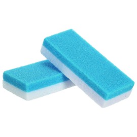 sourcing map 2pcs Foot Pumice Stone for Feet Hard Skin Remover, Foot Pumice Stone Scrubber for Hard Skin, Foot Dead Skin Remover Scrubber Pedicure Tool, Blue,White,25x50x120mm