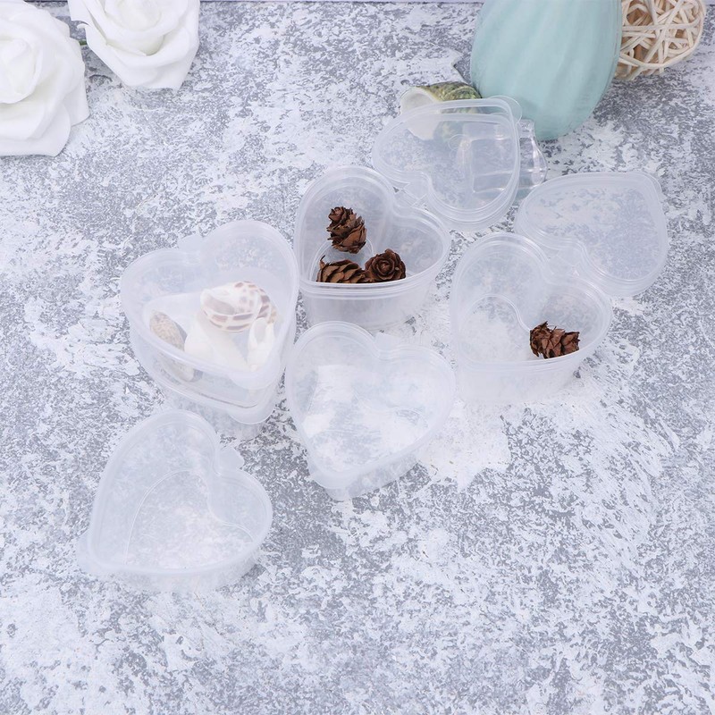 ULTNICE 100PCS Plastic Slime Containers Empty Spice Containers Plastic Jars