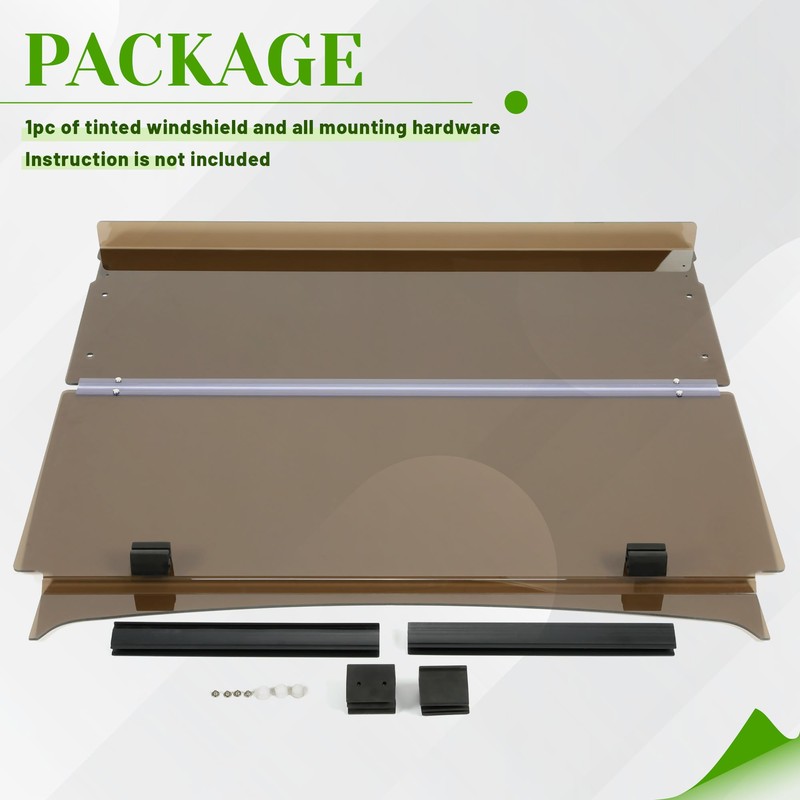 HECASA Tinted Folding Windscreen Compatible with 2017-UP Yamaha G29 DRIVE