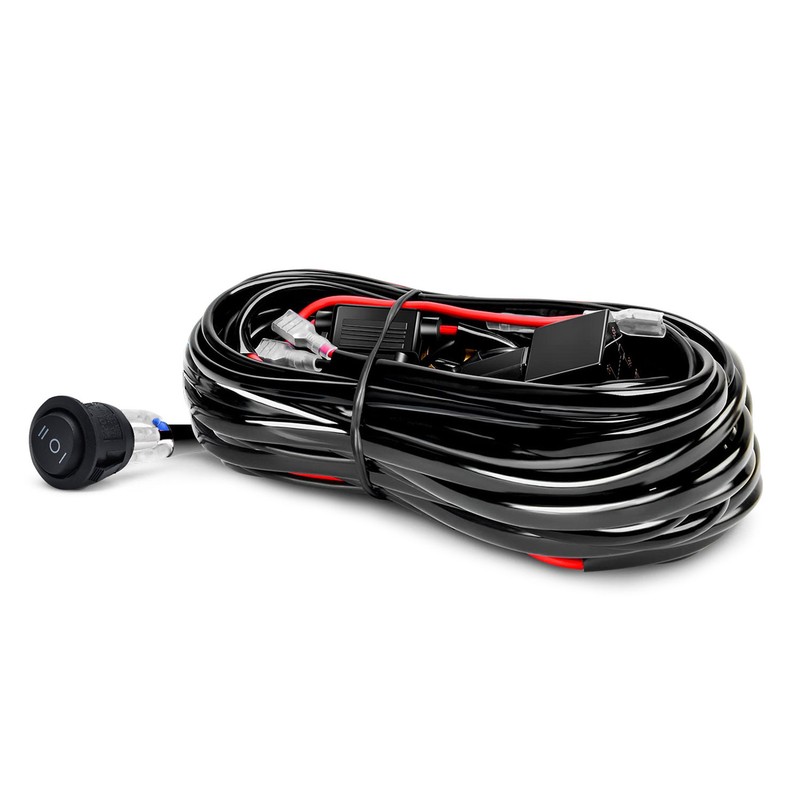 LED Light Bar Wiring Harness Kit, 480W 2 Leads 18