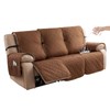 Genina Waterproof Couch Cover for Reclining Couch 3 Seater Non-Slip,