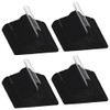Gecheer 100 pcs Clothes Hanger Set Anti-Slip Black Velvet