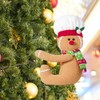 Perfeclan Gingerbread Tree Topper Gingerbread Decoration Christmas Cute Birthday Gift