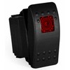 Contura II Carling Rocker Switch - Illuminated Red - V1D1,