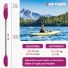 WONITAGO Kayak Paddles with Fiberglass Shaft and Reinforced PP Blade,