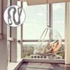 reakoo 50cm Hanging Chair Chain, with 2 Carabiners Stainless Steel