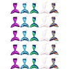 JZK 25x Sequin mermaid tail keyring keychains for kids girls