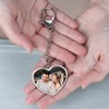 Herz & Heim® Metal Heart Shape Keyring with Your Own