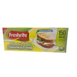 Freshrite Sandwich Bags, BPA-Free, Fold-Top, 6 1/4 x 5 1/2 inches, 150 Bags