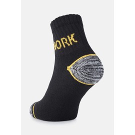 Ladeheid 6 12 Pack Work Socks AT009 (Black (6 Pack), 12-14)