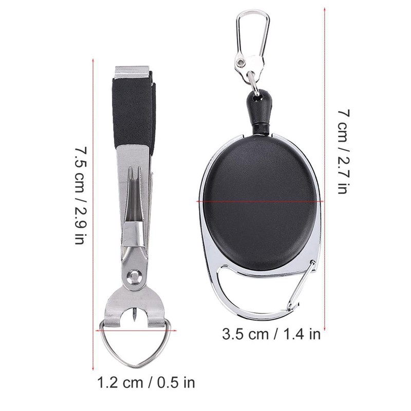 Multi-Function Fly Fishing Line Cutter Stainless Steel Zinger