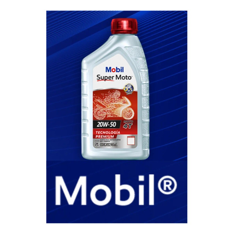 Aceite Mobil Super Moto 4T 20w-50 946mL