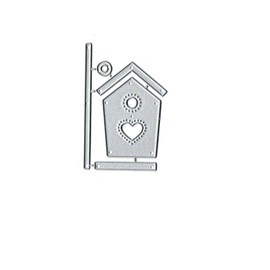 Heart Animal Birdcage Metal Die Cuts,Bird House Heart Bird Cutting Dies Cut Stencils DIY Scrapbooking Decorative Embossing Paper Scrapbooking Card Making