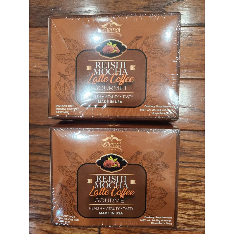 ETERNAL 2 PACK ETERNAL REISHI MOCHA LATTE COFFEE GOURMET 15