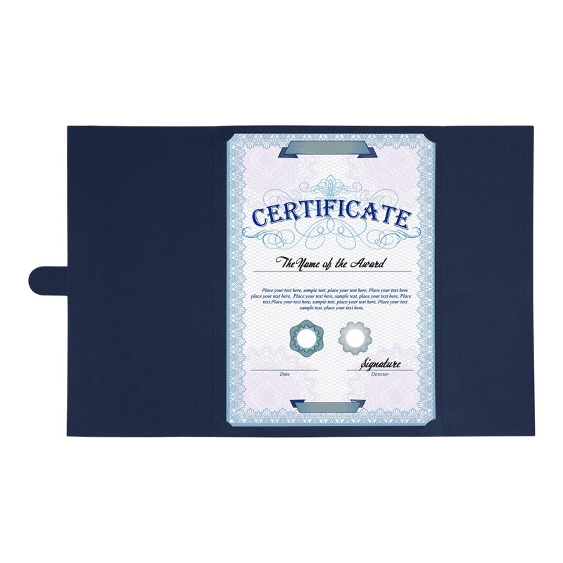 Pack of 5 Certificate Card Protective Cover Document Protector A4