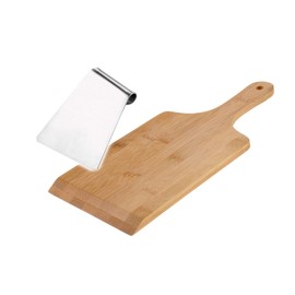 Westmark Spätzle Set, Spätzle Wooden Board and Stainless Steel Scraper for Traditional Preparation of Spätzle, Wood/Stainless Steel, Light Brown/Silver, 61162240