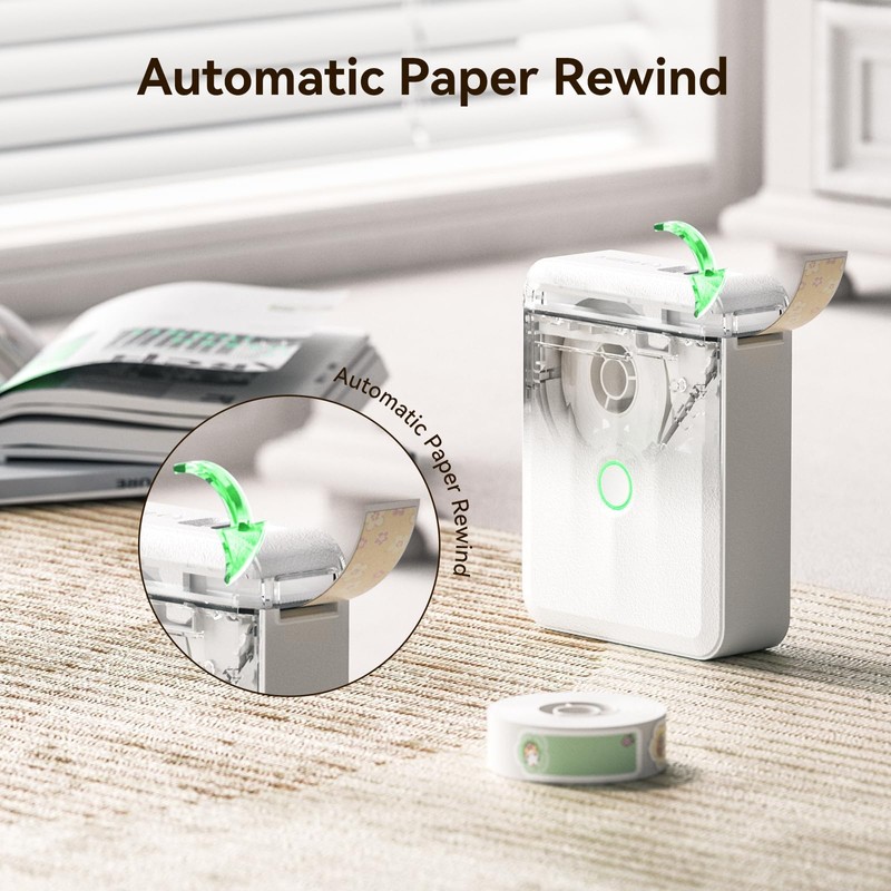 NIIMBOT D110 New Version Label Maker Machine with Tape, Bluetooth