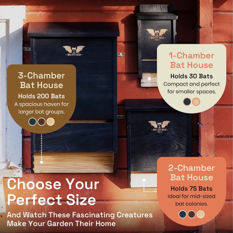 Bat House for Outdoors - The Complete Bat Box for
