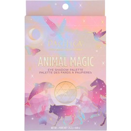 Pacifica Beauty, paleta de sombras de ojos Animal Magic, 28 sombras de ojos, sombra de ojos mineral, tonos de mica mate, brillante y brillante, vitamina E, hecha de papel 100% reciclable, vegana y li
