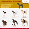Albcorp Reflective Therapy Dog Vest Harness, Woven Nylon, Adjustable Service