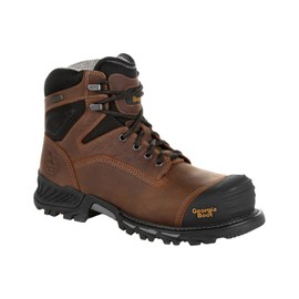 Georgia Boot mens Rumbler Industrial Boot, Black and Brown, 12 US