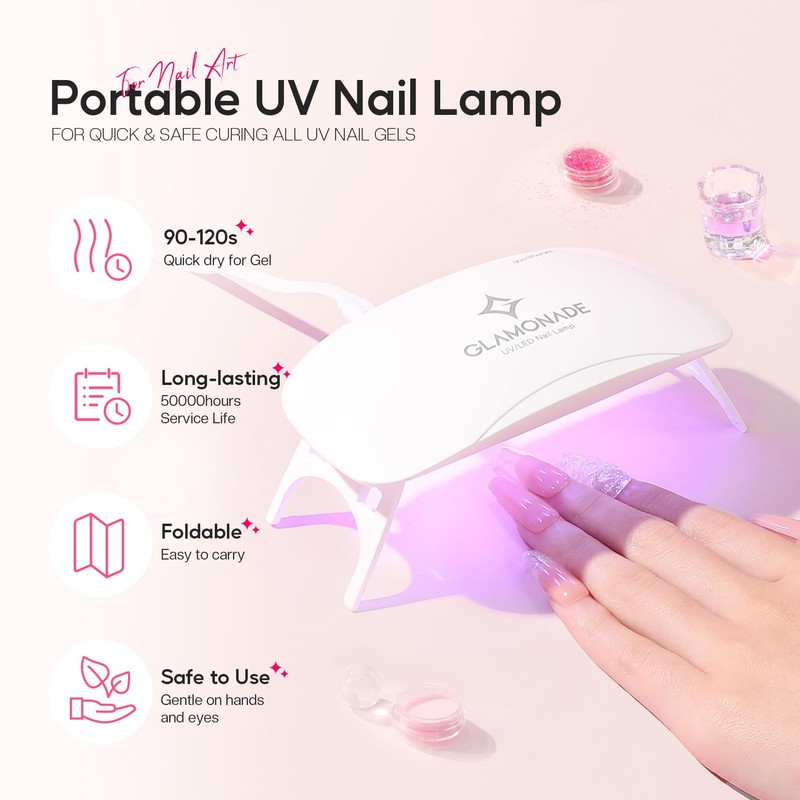 Glamonade Acrylic Nail Kit for Beginners: Professional Nail Kit Set