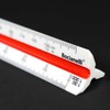 Bocianelli Scale Ruler 15 cm Plastic Triangular Scale Ruler 1:10
