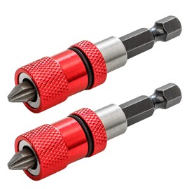 Saipor Drywall Bit Holder Quick Coupler Drywall Screwdriver Attachment Magnetic Bit Holder Holder 1/4 Inch Screwdriver Set Bit Holder Magnetic Holder Screw Attachment Drywall Pack of 2