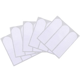 5 Sheets French Manicure Nail Art Stickers Strips,240pcs Self-Adhesive Nail Sticker Tips Guide Decals for Manicure Decoration,Moon Shape