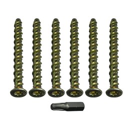 One Stop DIY 4 x Hex Head Self Tapping Anchor Concrete Screws M6 x 75mm